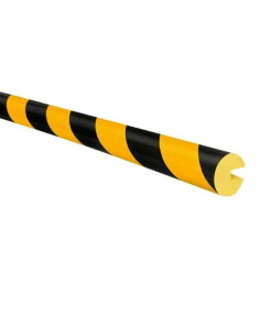 MORION profielstootrand rond - 40 mm - geel zwart 1