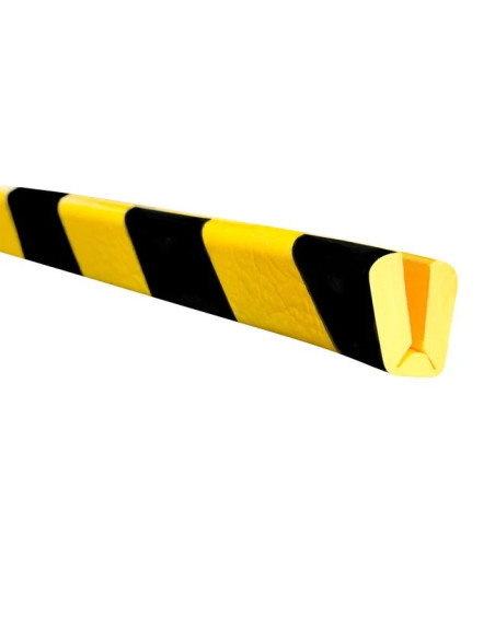 MORION stootrand - L profiel - 26x26x7 - 160° - zelfklevend - 5000 mm - geel zwart 1