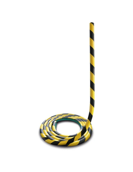 MORION stootrand - L profiel - 26x26x7 - 160° - zelfklevend - 5000 mm - geel zwart 2