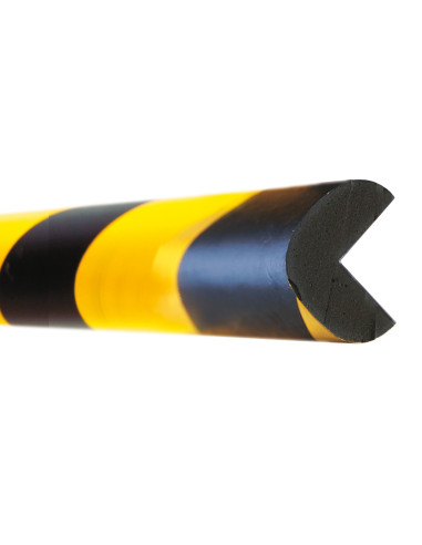 MORION stootrand - L profiel - magnetisch - 1000 mm - geel zwart 1