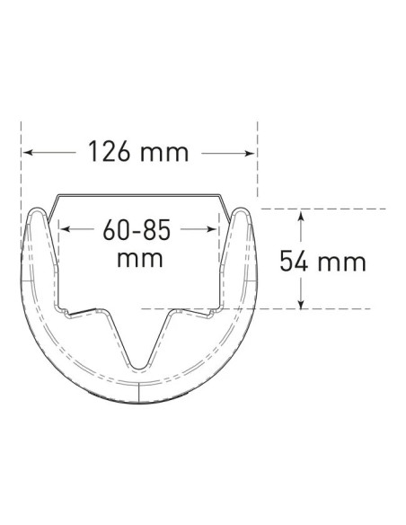 MORION kunststof kolombeschermers - met klittenband sluiting 6