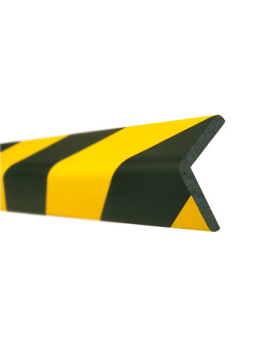 MORION stootrand - L profiel - 30x30x10 - zelfklevend - 1000 mm - geel zwart 1