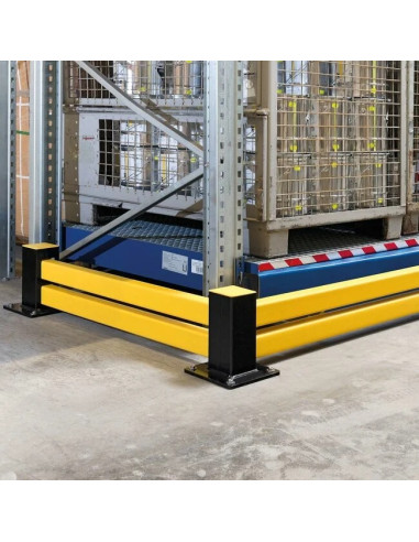 BLACK BULL vangrail HYBRID - middenpaal - zwart gecoat 3