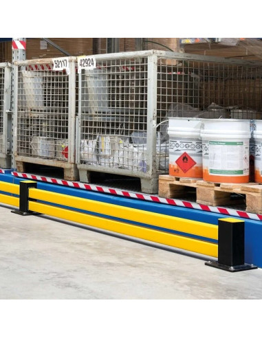 BLACK BULL vangrail HYBRID - middenpaal - zwart gecoat 4