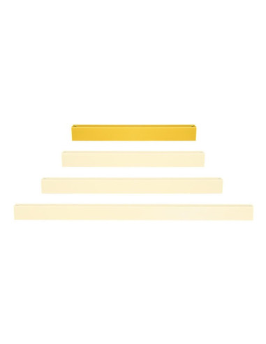 BLACK BULL magazijn railing en vangrail HYBRID - dwarsbalken - geel 2