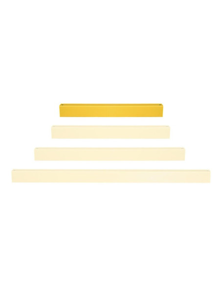 BLACK BULL magazijn railing en vangrail HYBRID - dwarsbalken - geel 2