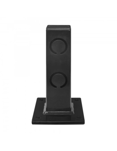 BLACK BULL vangrail ECO - eind of begin paal - zwart gecoat 1