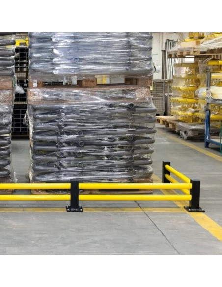 BLACK BULL vangrail ECO - eind of begin paal - zwart gecoat 4