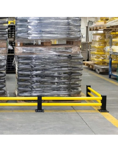 BLACK BULL vangrail ECO - hoekpaal - zwart gecoat 3