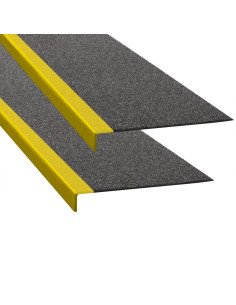 PROline antislip trapneus - zwart - gele hoek 1