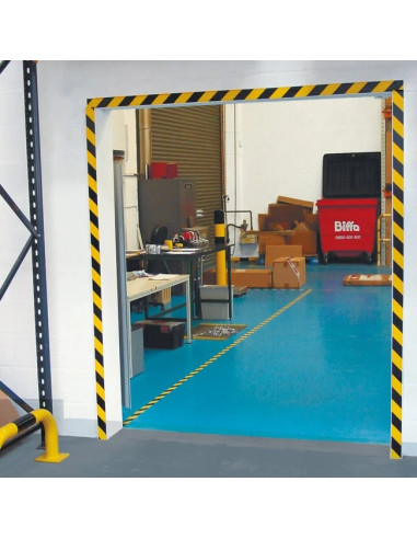 niet-reflecterende waarschuwingsmarkering geel zwart - zelfklevend - 60 mm 4