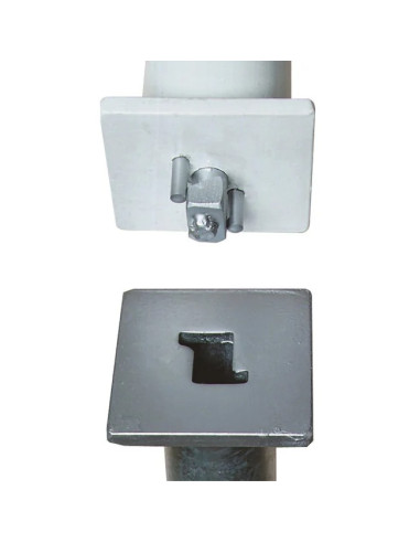 PARAT B afzetpaal + grondhuls - 1 kettingoog - geel zwart 3