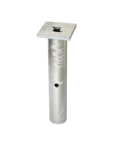 PARAT B afzetpaal + grondhuls - 1 kettingoog - geel zwart 2