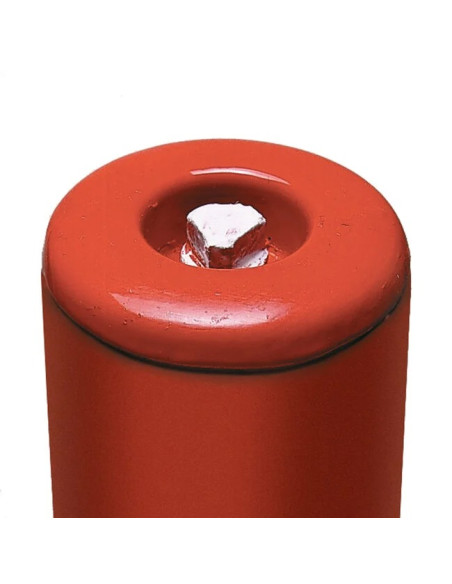 PARAT B afzetpaal + voetplaat - Ø 60 mm - geen kettingogen - rood wit 3