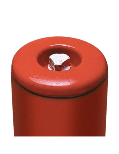 PARAT B afzetpaal + voetplaat - 2 kettingogen - rood wit 3