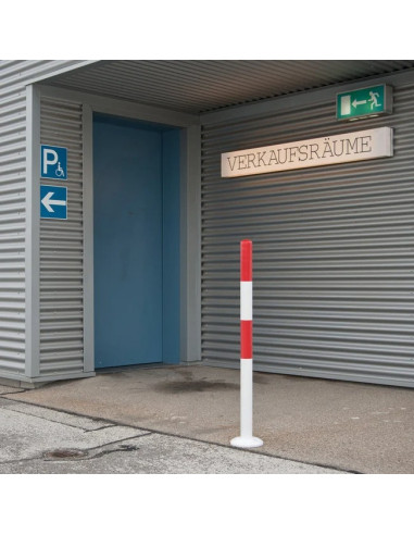 MORION inschroef afzetpaal - rood wit 4