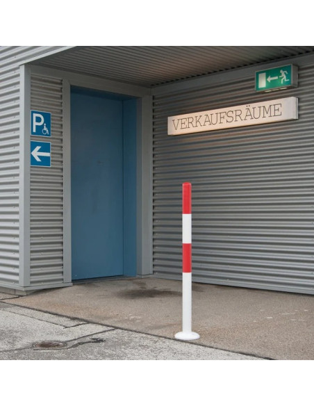 MORION inschroef afzetpaal - rood wit 4