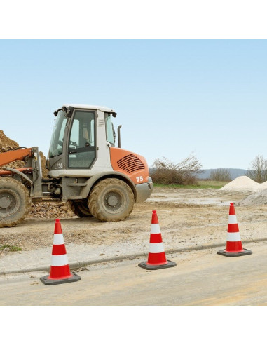 EU Reflexkegel - klasse 1 - rood wit 10