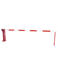 COMPACT slagboom met pendelsteun - gasdrukveer - rood wit 1
