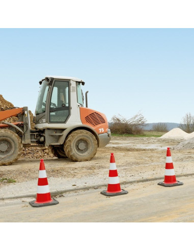 EU Reflexkegel - klasse 2 - rood wit 9