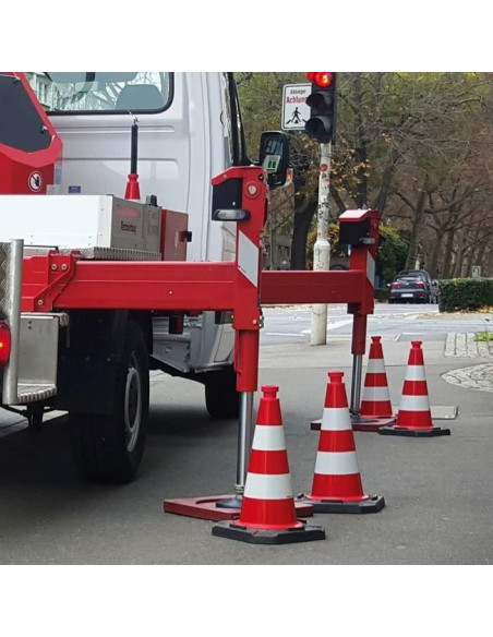 EU Reflexkegel - klasse 2 - rood wit 7