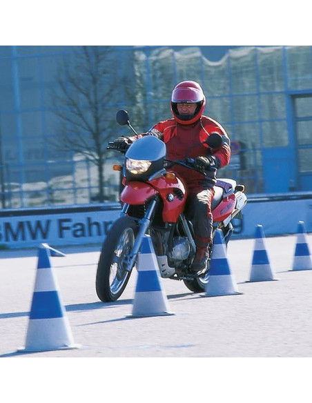 EUROPA verkeerskegel - rubber - wit rood 2