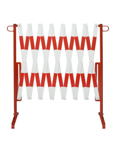 Schaarhek zware versie - 4000 x 1000 mm - rood wit 1