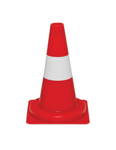 PVC kegel - rood wit - niet-reflecterend 1