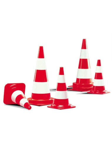 PVC kegel - rood wit - niet-reflecterend 11
