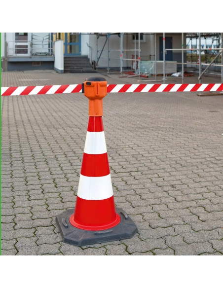 SKIPPER kegelriemcassette - 9000 mm - rood wit 3