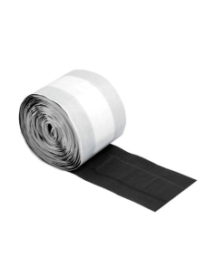 Super Stretch textielpleister - rol - 500 x 6 cm - Zwart 1