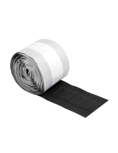 Super Stretch textielpleister - rol - 500 x 6 cm - Zwart 1