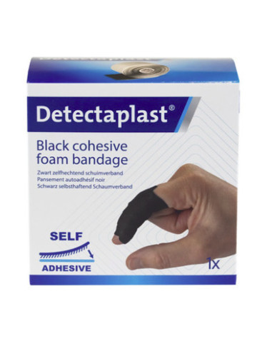 Zelfklevende Verband - 6 cm x 4,5 m - Zwart 1