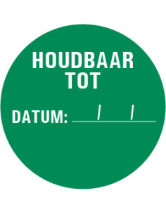 Houdbaar tot sticker - vel