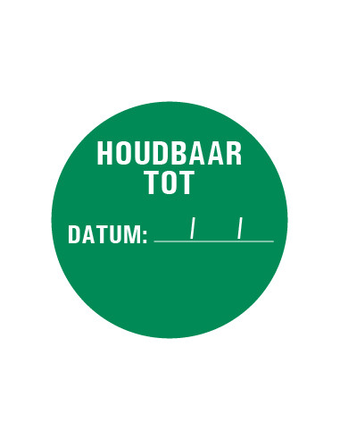 Houdbaar tot sticker - vel
