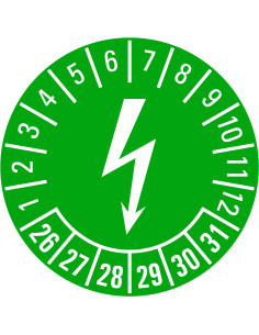 Elektrische keuringssticker 26-31 - vel