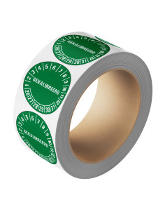 Gekalibreerd op keuringssticker 26-31 - groen - 25 meter op rol