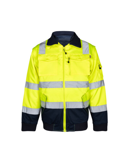 OXXA Agatha 0962 pilotjack, geel marineblauw