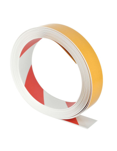 PROline Vloermarkeringstape Vorkheftruck - Rood Wit - Zelfklevend - 50 mm 1