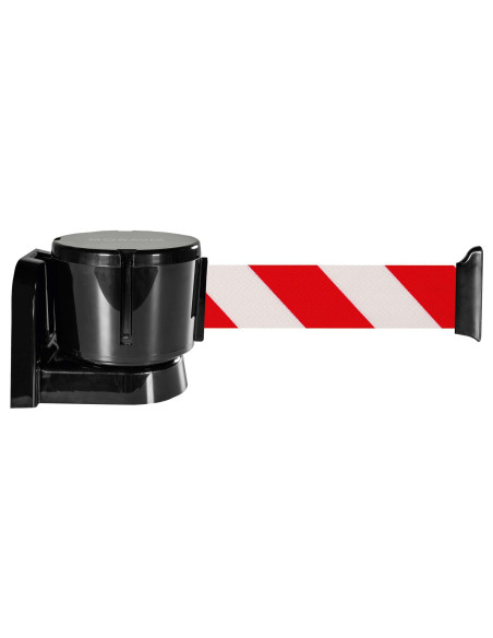 Wandcassette Met Uittrekbaar Lint - 12 m - Rood/Wit 1