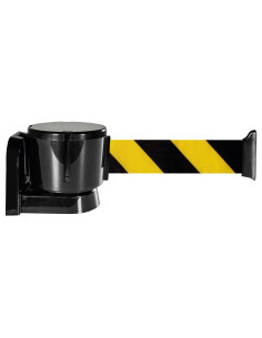 Wandcassette Met Uittrekbaar Lint - 12 m, Geel/Zwart 1