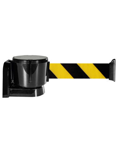 Wandcassette Met Uittrekbaar Lint - 12 m, Geel/Zwart 1
