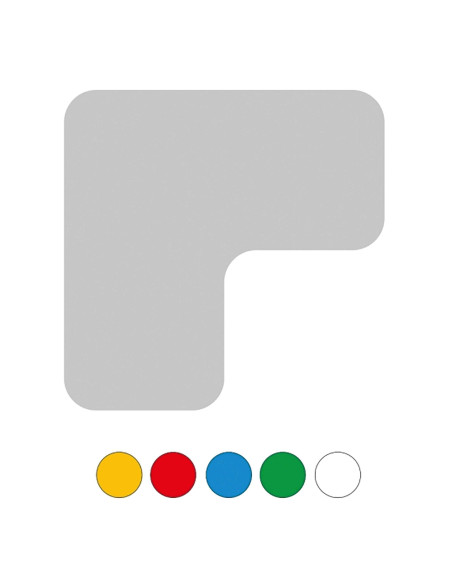 Vloermarkering L-Profiel - Blauw - Set Van 25 Stuks 2