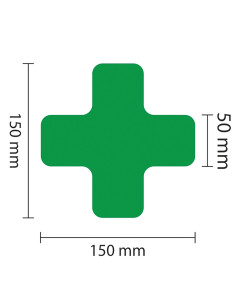 Vloermarkering kruisprofiel - groen - set van 25 stuks 1