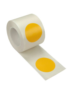 Stippen vloermarkering op rol - geel  - zelfklevend 1