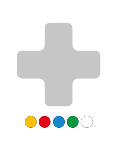 Vloermarkering Kruisprofiel - Rood - Set Van 25 Stuks 2