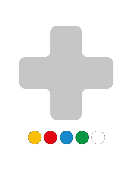 Vloermarkering Kruisprofiel - Rood - Set Van 25 Stuks 2