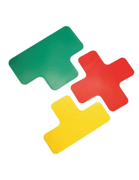 Vloermarkering Kruisprofiel - Rood - Set Van 25 Stuks 3