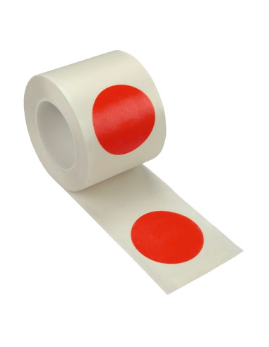 Stippen vloermarkering op rol - geel  - zelfklevend 1