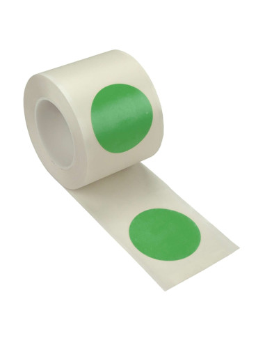 Stippen vloermarkering op rol - groen  - zelfklevend 1